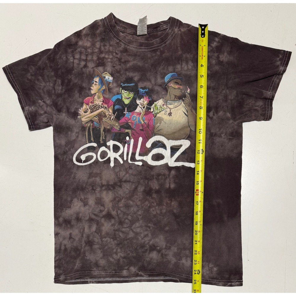 Gildan Gorillaz Tie Dye Graphic T Shirt Men's Size Medium Music Band‎ Tee